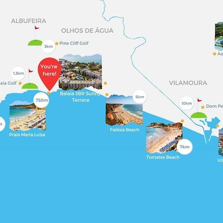 Balaia 3Br Sunny Terrace Apartman Albufeira Kültér fotó